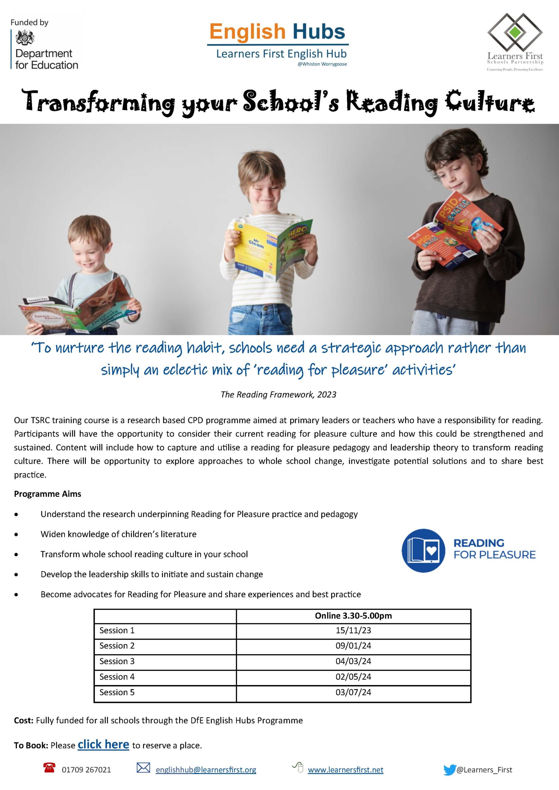 Professional Development Opportunities – Learners First